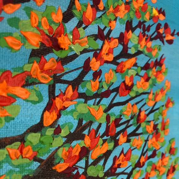 Autumn Trees Original Painting 🍁 Fall Leaves Art - Picture 9 of 12